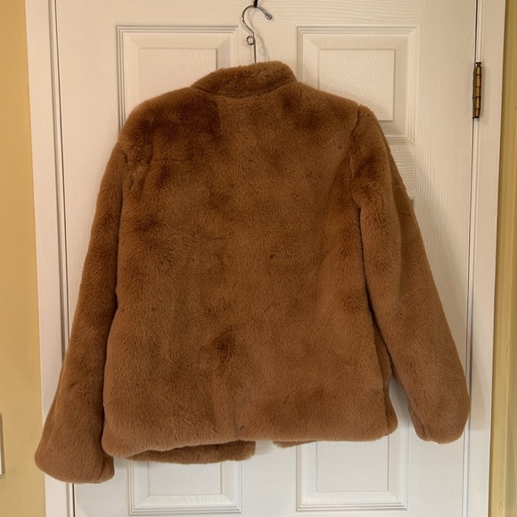 Brown faux fur jacket - Picture 2 of 4